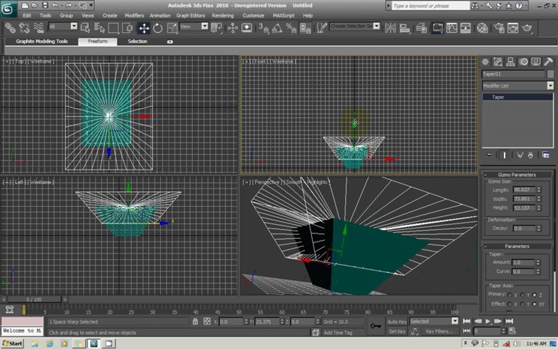 3Ds Max Tutorial - Space Warps - Urdu/Hindi