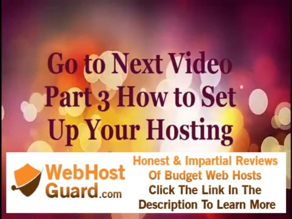 Setting up your Hosting Service