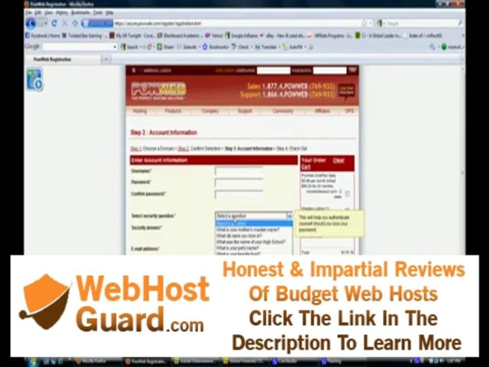 Best Website Hosting companies: Register your domain name and hosting through PowWeb
