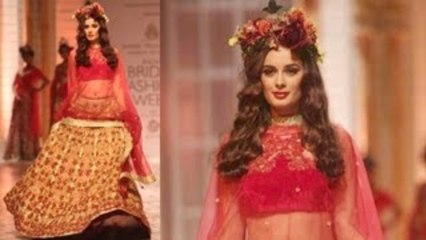 Evelyn Sharma Walks For Falguni & Shane Peacock Show at AVIBFW 2013 !