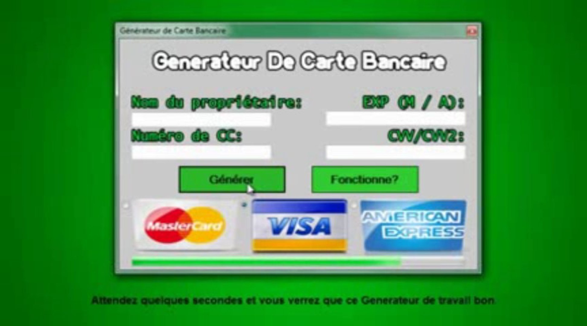 Generateur De Carte Bancaire - Generateur Carte Bancaire Decembre 2013 Free Download - Video Dailymotion
