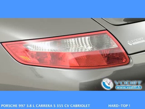 VODIFF : PORSCHE OCCASION ALSACE : PORSCHE 997 3.8 L CARRERA S 355 CV CABRIOLET HARD-TOP !