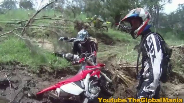 Dirtbike Accident; Guy Flips Over Handle Bars! (FUNNY)