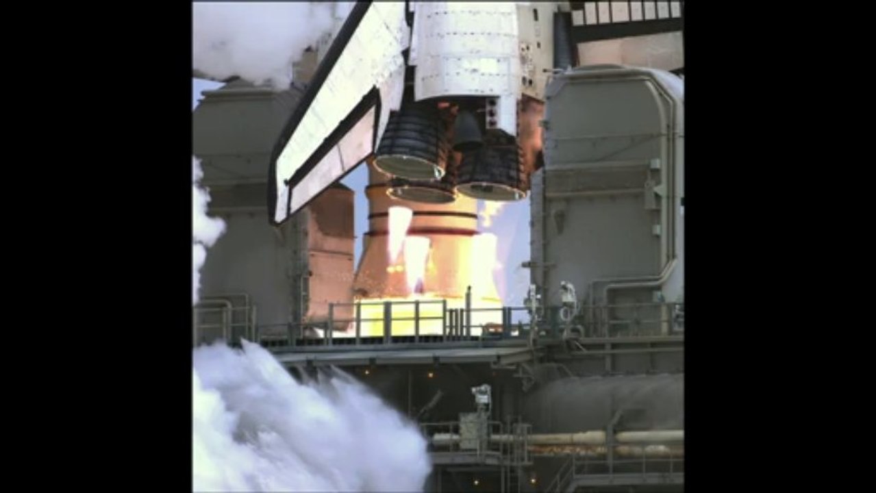 Décollage au ralenti de Atlantis, la navette spatiale