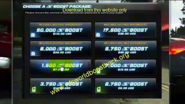 Genuine Need for Speed World Boost Hack 2013 NFS World Speed/boost hack 2013 Need For Speed