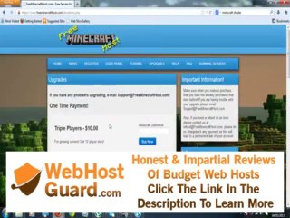 Minecraft free dedicated server hosting