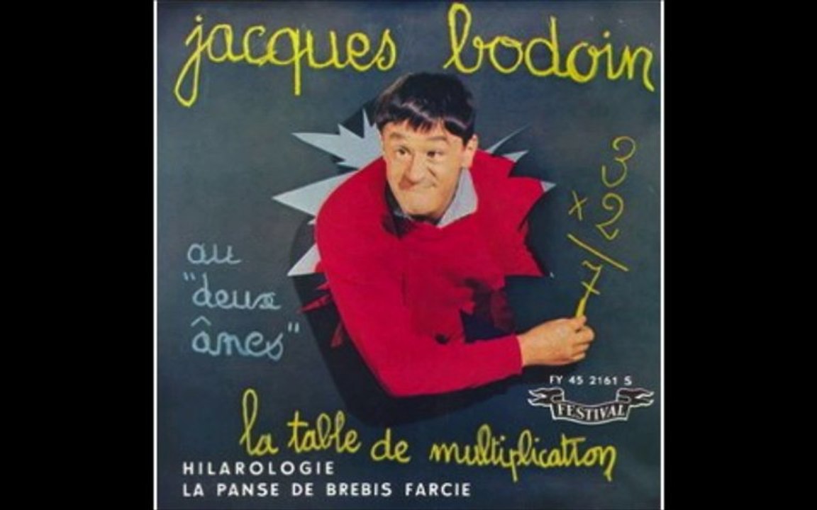 Tables de multiplication Jacques Bodoin Vidéo Dailymotion
