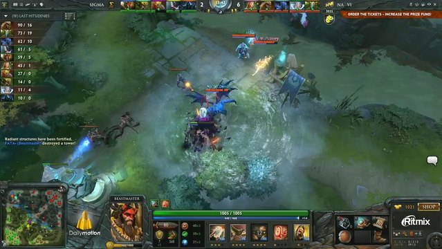 Na'Vi vs Sigma Game 4 - DOTA 2 Champions League - TobiWan & Capitalist