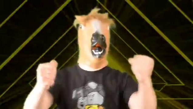 THE CRAZY HORSE - music video of a dumb guy with horse head!!!