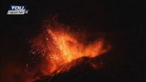 Mount Etna's nighttime eruption: Volcano spews lava