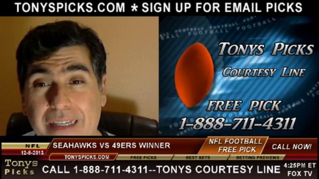 San Francisco 49ers vs. Seattle Seahawks Pick Prediction NFL Odds 12-8-2013