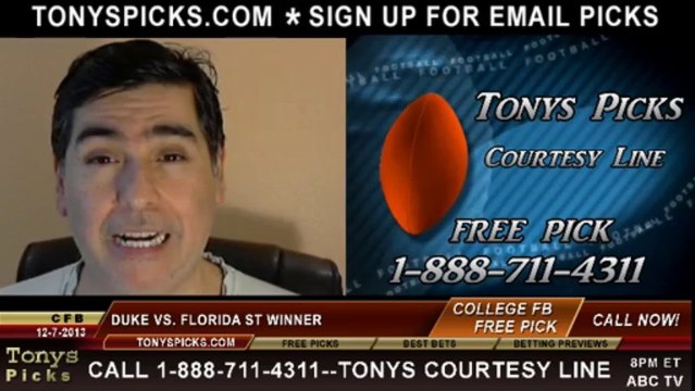 Florida St Seminoles vs. Duke Blue Devils Pick Prediction NCAAF Odds 11-30-2013