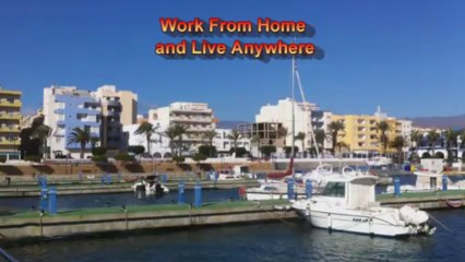 living in Spain work online
