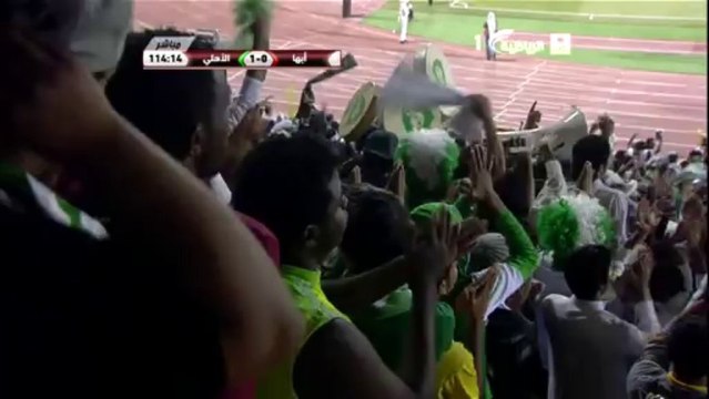 هدف الاهلي الاول من تيسير الجاسم (بلنتي) في ابها - الاهلي 1-0 ابها - كأس ولي العهد دور ال32 HD