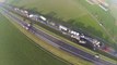 Plus de 130 voitures accidentées sur l'A9 à Zonnebeke: les vues aériennes (03/12/2013)