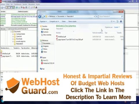 crear carpeta en hosting y subir y bajar archivos con filezilla