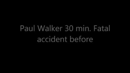 Paul Walker 30 minutos antes de morrer