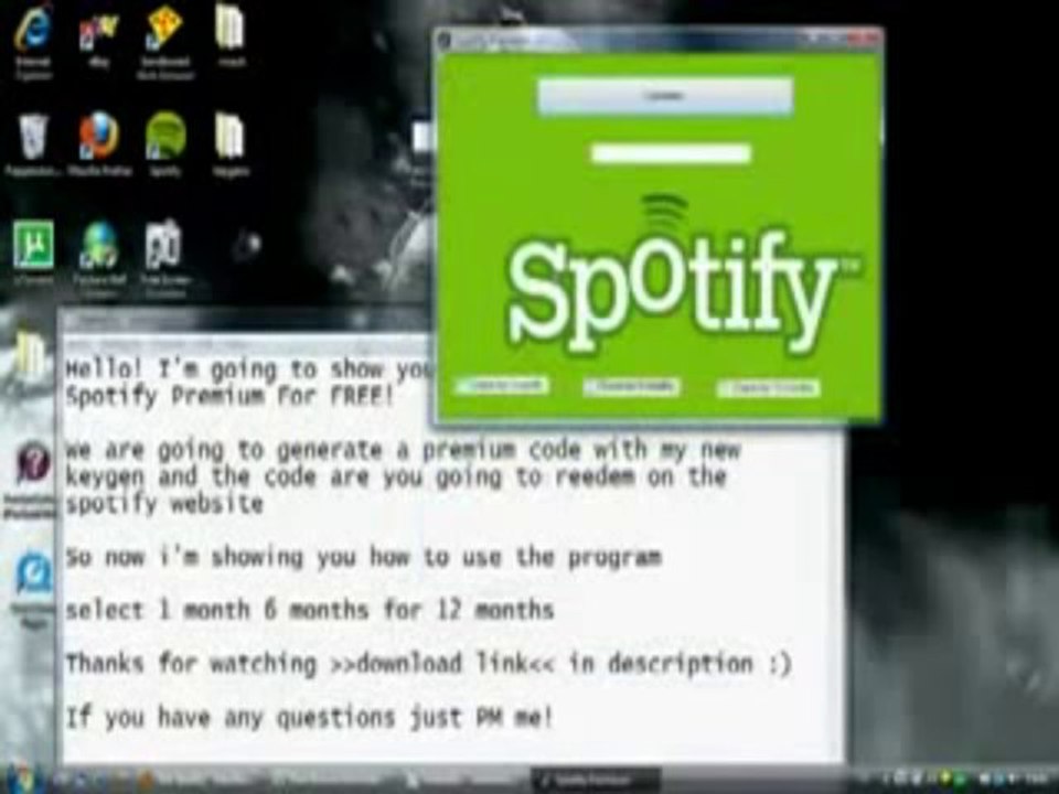 Spotify Premium Code Generator new updates 2013 December