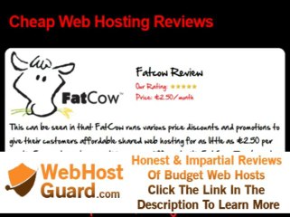 FatCow Review - Cheap Web Hosting Reviews