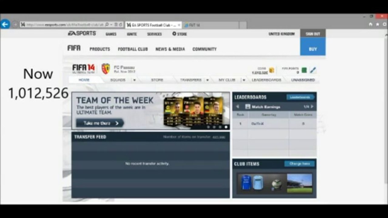 FIFA 14 Ultimate Team Coin Generator Xbox 360 + Xbox One PRO
