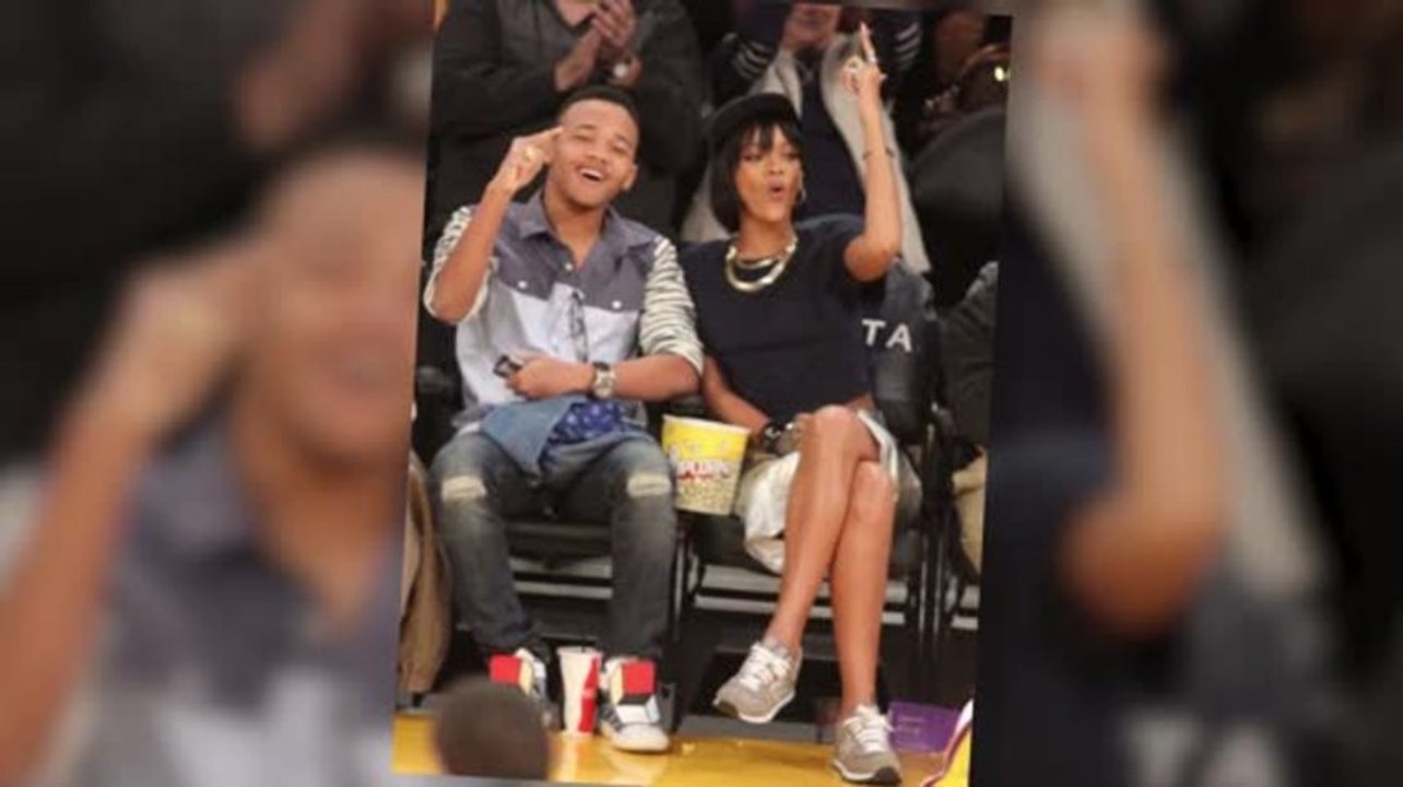 Rihanna nimmt ihrem bruder mit zu einem lakers spiel