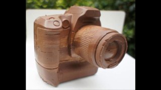Canon D60 Camera Made of Chocolate