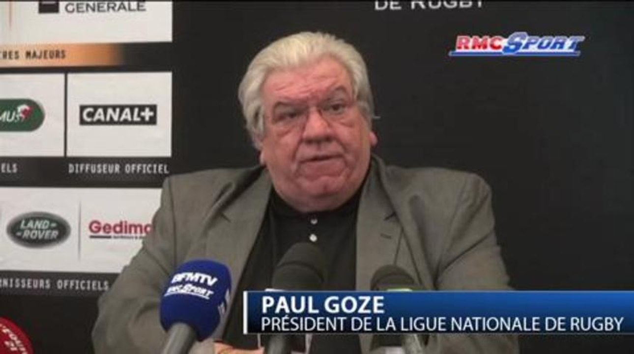 Top 14 / Goze : "Il y a des risques à faire un appel d'offres" - 03/12