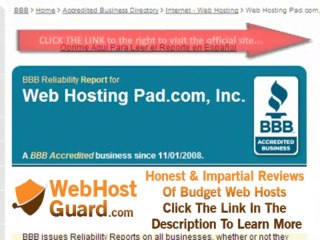 Web Hosting Pad Web Hosting Review