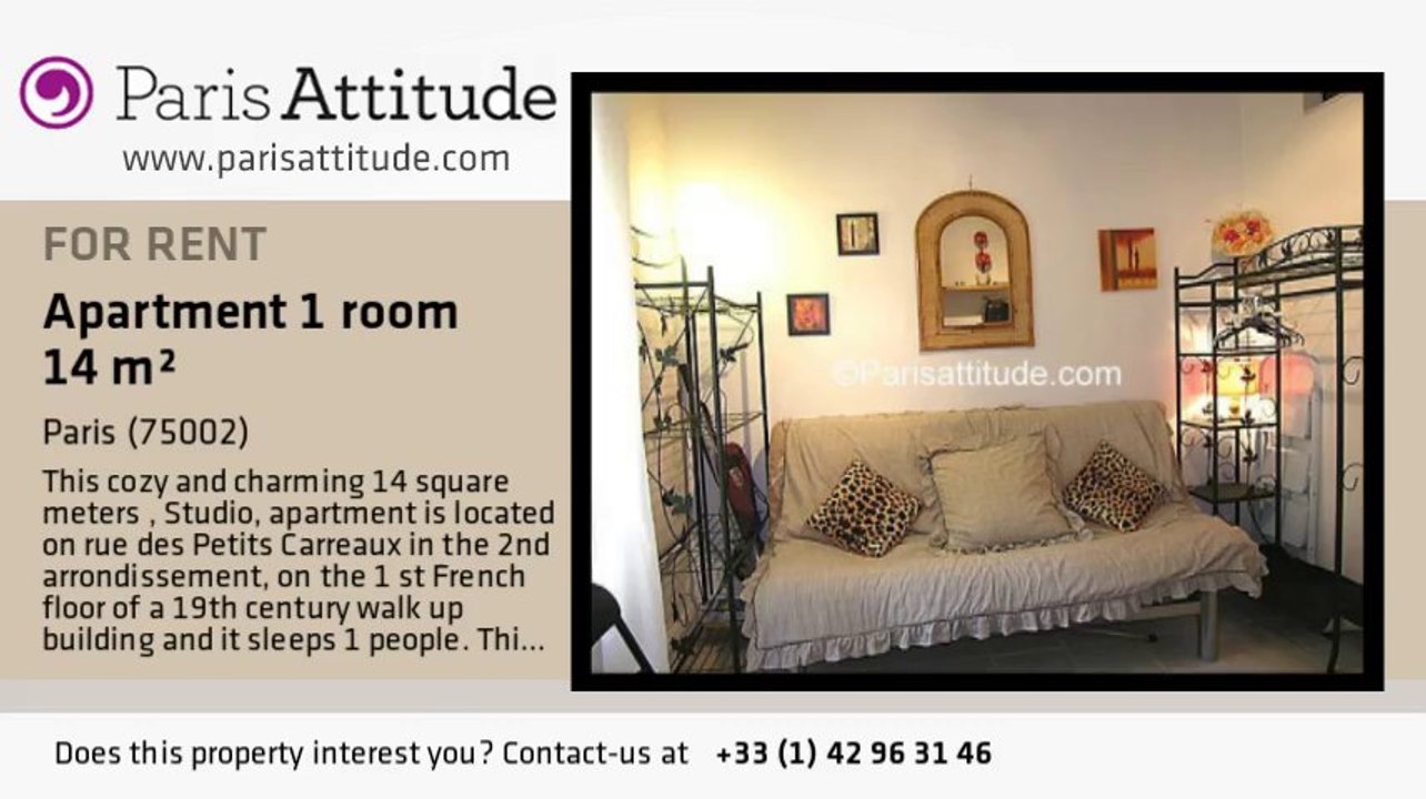 Studio Apartment for rent - Montorgueil, Paris - Ref. 5440