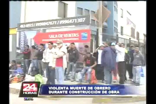 Obrero muere tras caerle tabla mal colocada en construcción de Pueblo Libre