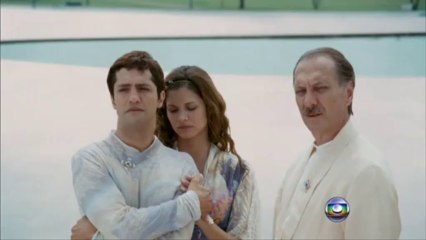 Globo - grafismo do filme "Nosso Lar" marcando a imagem.