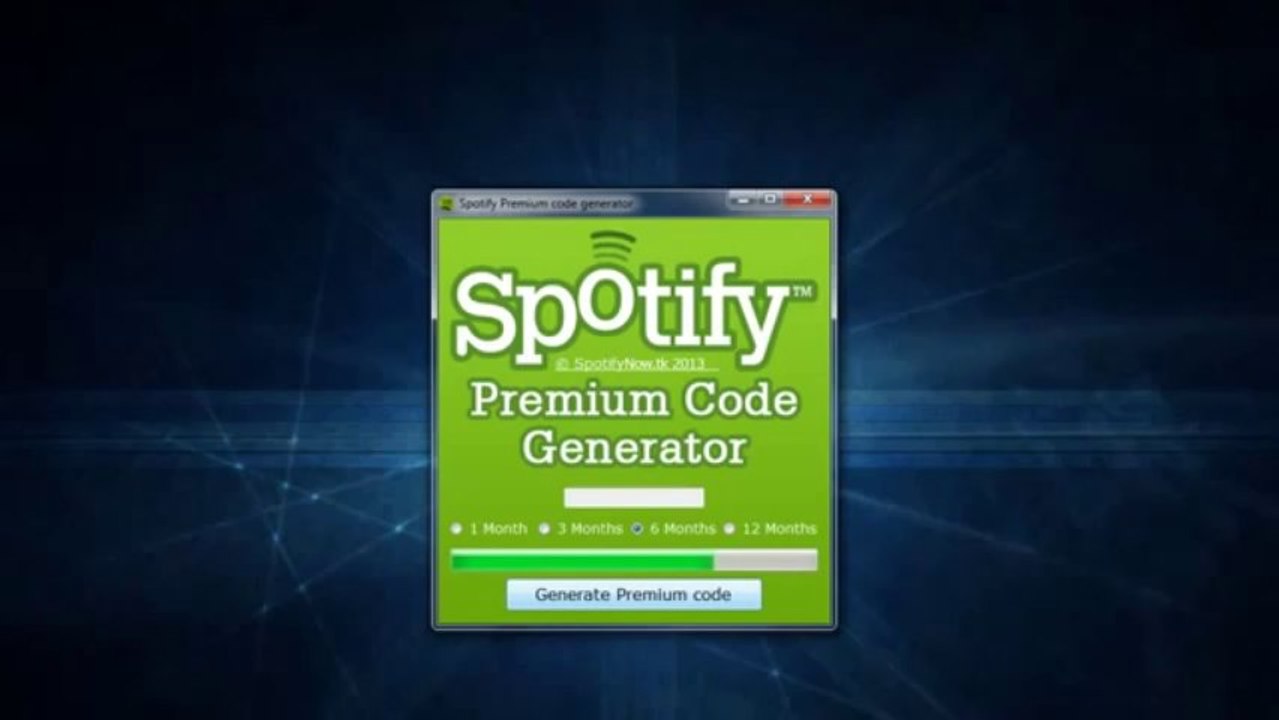 Spotify Premium Code Generator Working December 2013