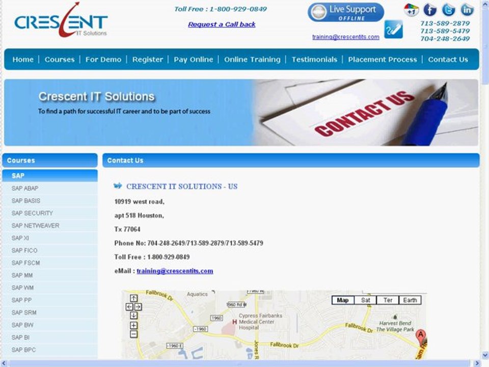SAP Testing Online Training and Placement - Crescent IT Solutions