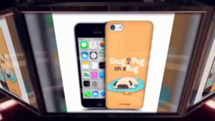 PIPER THE PUG PROTECTIVE BACK CASE COVER FOR APPLE iPHONE 5C