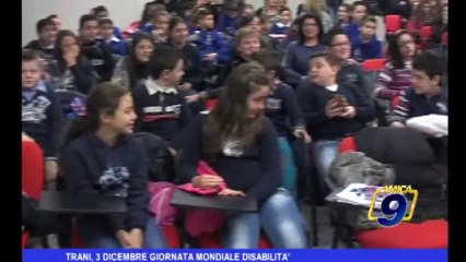 Trani, 3 dicembre giornata mondiale disabilità