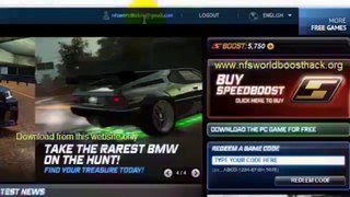 Need For Speed World Boost Hack 2013
