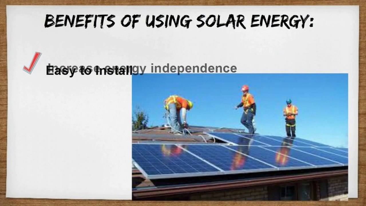 Energy independence for efficient living