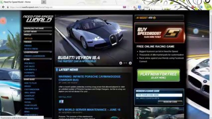 Need for Speed World Boost hack November free download no survey 2013