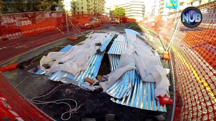 Protesta dei commercianti in Piazza Leonardo