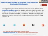 Deep Research Report on Global and China Pyromellitic Dianhydride (PMDA) Industry 2013