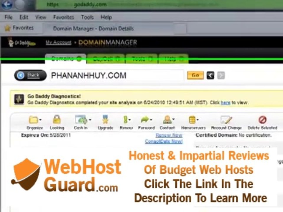 Hướng dẫn trỏ tên miền về hosting tại Godaddy