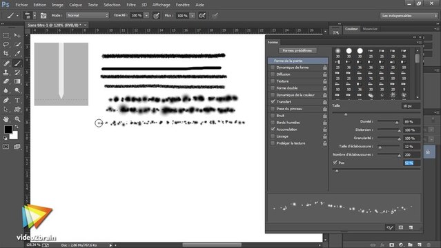Tutoriel Adobe Photoshop CC : Les formes aérographe | video2brain.com
