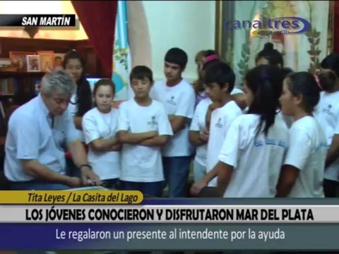 Los jóvenes de la casita del lago conocieron Mar del Plata