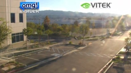 Surveillance video captures actors car crash