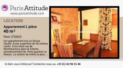 Appartement Alcove Studio à louer - Arts et Métier, Paris - Ref. 1176