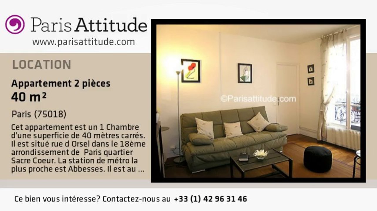 Appartement 1 Chambre à louer - Sacré Cœur, Paris - Ref. 3297
