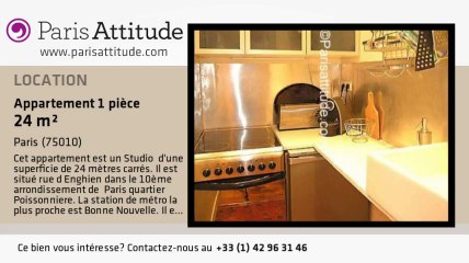 Appartement Studio à louer - Grands Boulevards/Bonne Nouvelle, Paris - Ref. 1834