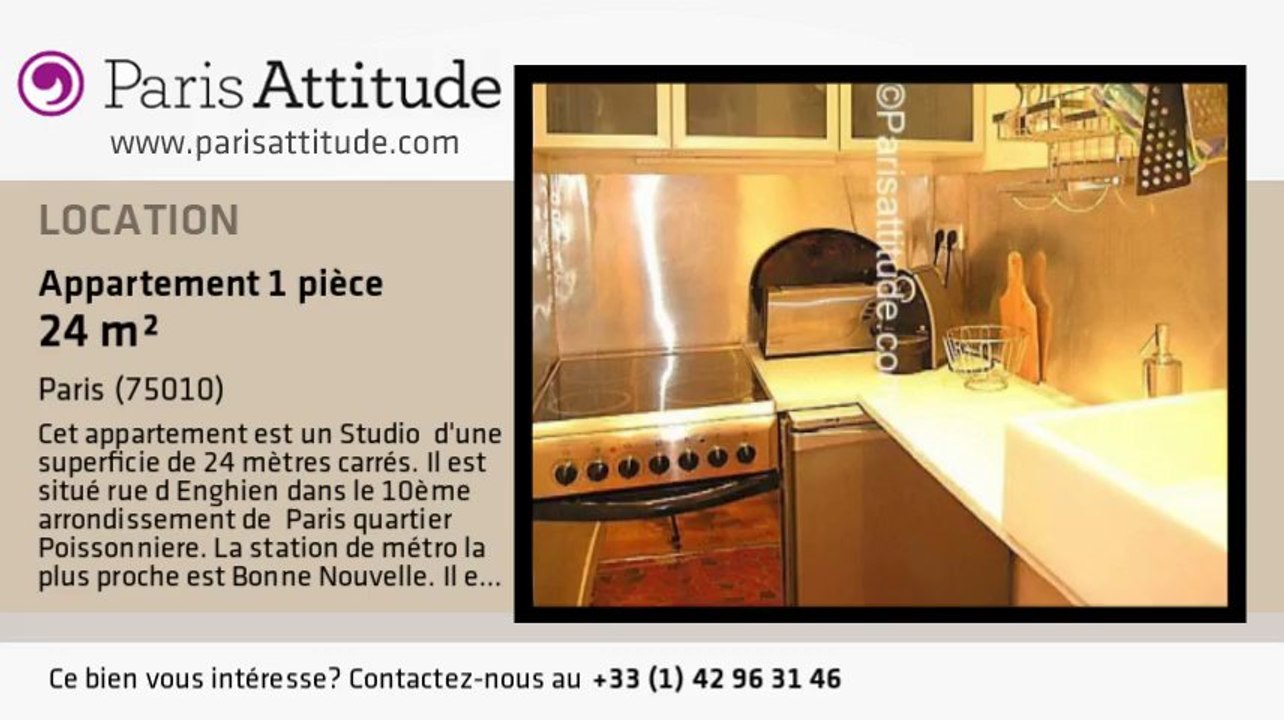 Appartement Studio à louer - Grands Boulevards/Bonne Nouvelle, Paris - Ref. 1834