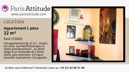 Appartement Studio à louer - Place Monge, Paris - Ref. 7161