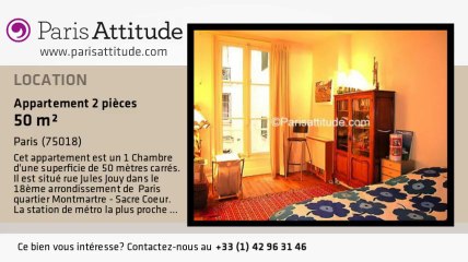 Appartement 1 Chambre à louer - Jules Joffrin - Mairie du 18ème, Paris - Ref. 1089